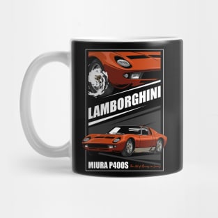 Vintage Miura Exotic Car Mug